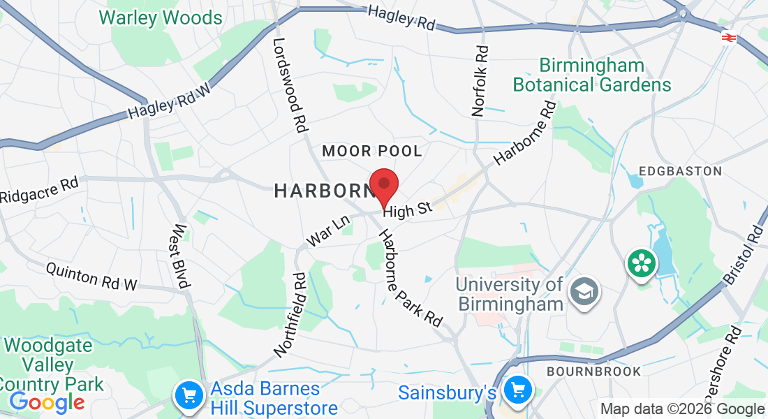 2 High St, Harborne, Birmingham B17 9PT, UK
