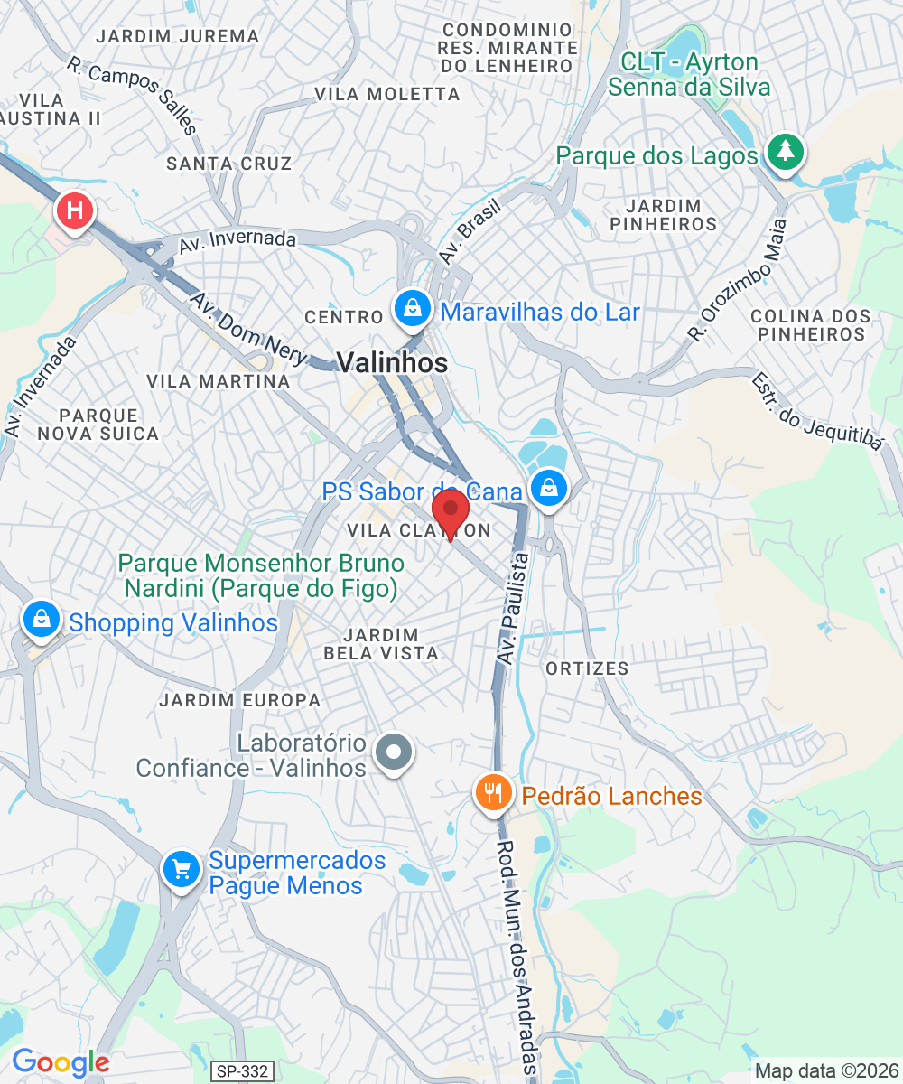 Av. Onze de Agosto, 359 - sala 09 - Jardim Ribeiro, Valinhos - SP, 13276-130, Brasil