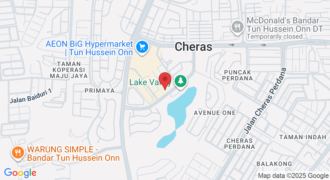 16 C, Jalan Suarasa 8/4, Tun Hussein Onn, 43200 Cheras, Selangor, Malaysia