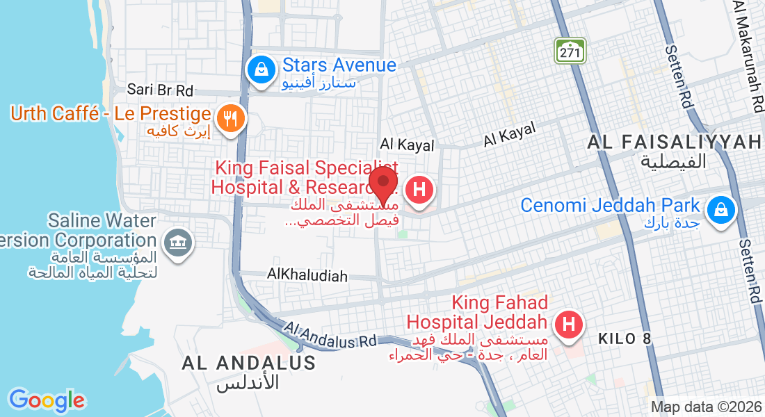 شارع الأمير، Prince Saud Al Faisal, حي الروضة، Jeddah 23433, Saudi Arabia