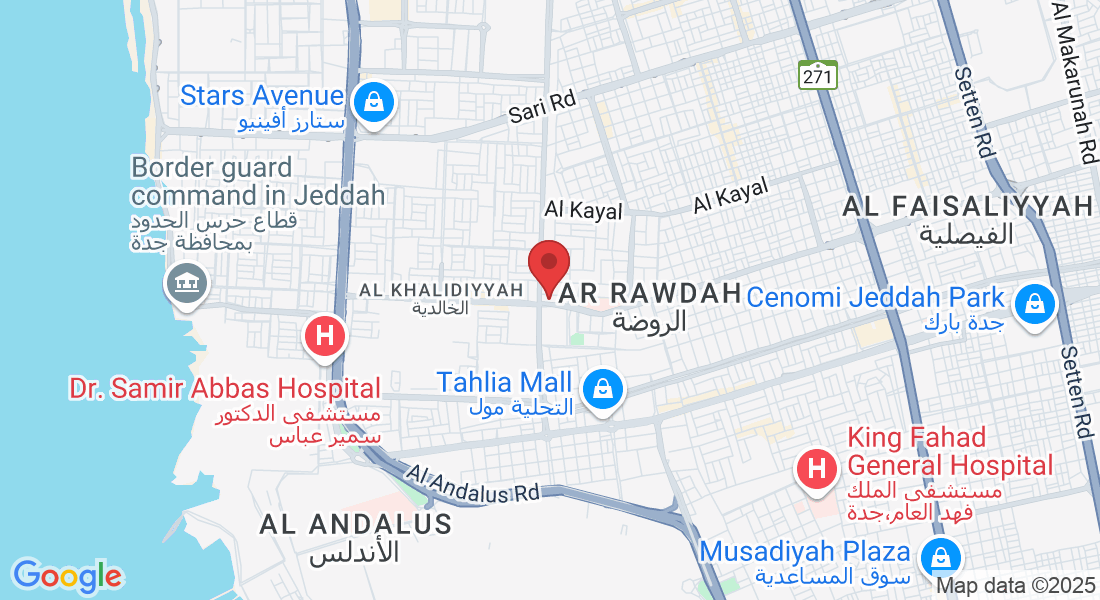 شارع الأمير عبدالله الفيصل، Ar Rawdah, Jeddah 23433, Saudi Arabia