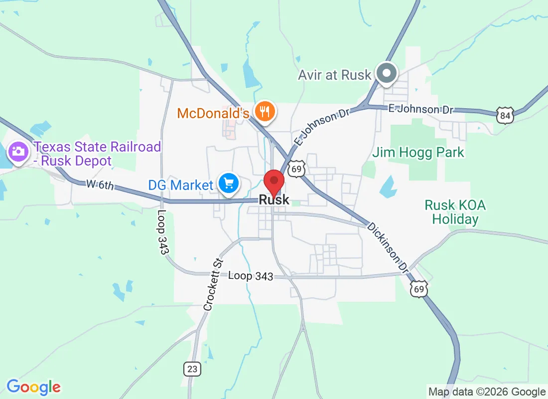 103 E 6th St, Rusk, TX 75785, USA