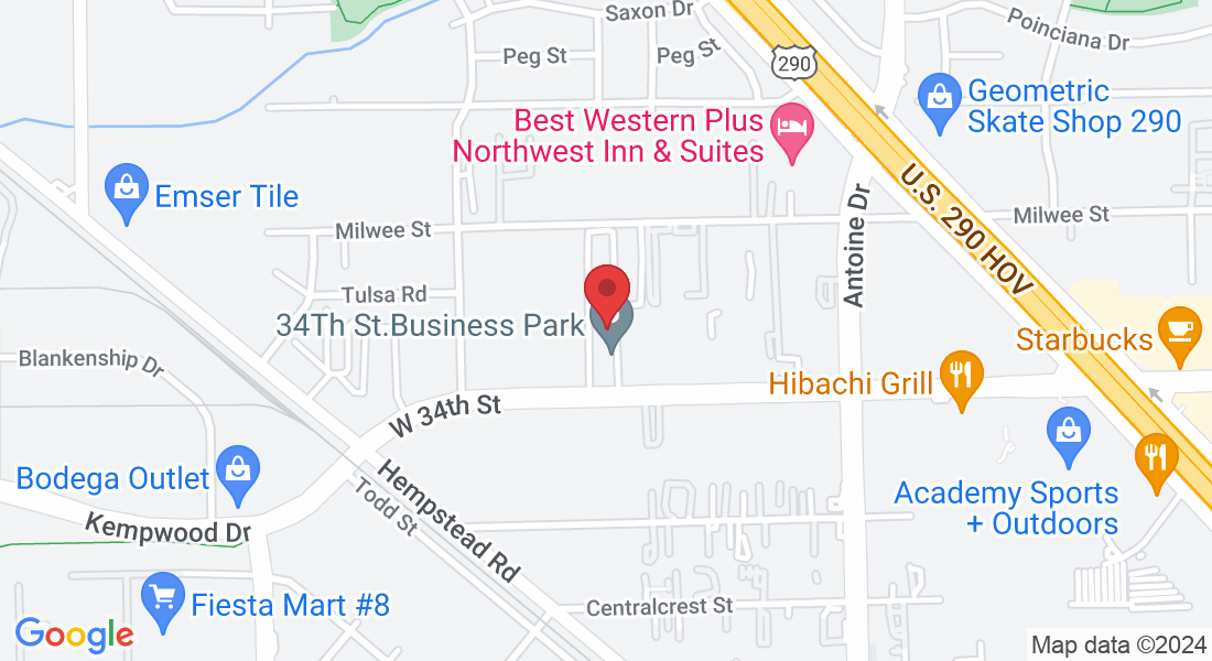 6010 W 34th St suite d, Houston, TX 77092, USA