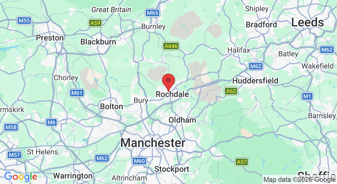 East, Oakenrod Hill, Rochdale OL11 4ED, UK