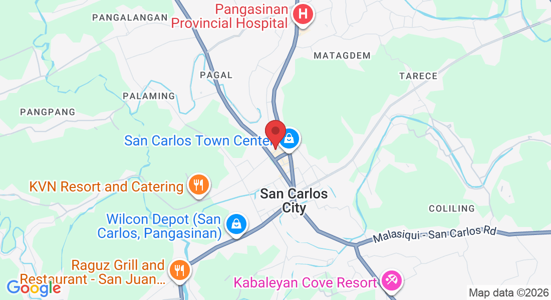 Careenen Street, Roxas Blvd, Poblacion, San Carlos City, 2420 Pangasinan, Philippines