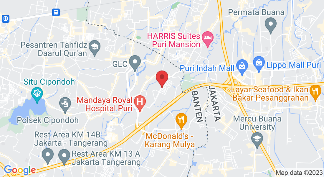 Jl. Puri Utama No.C2, Petir, Kec. Cipondoh, Kota Tangerang, Banten 15147, Indonesia