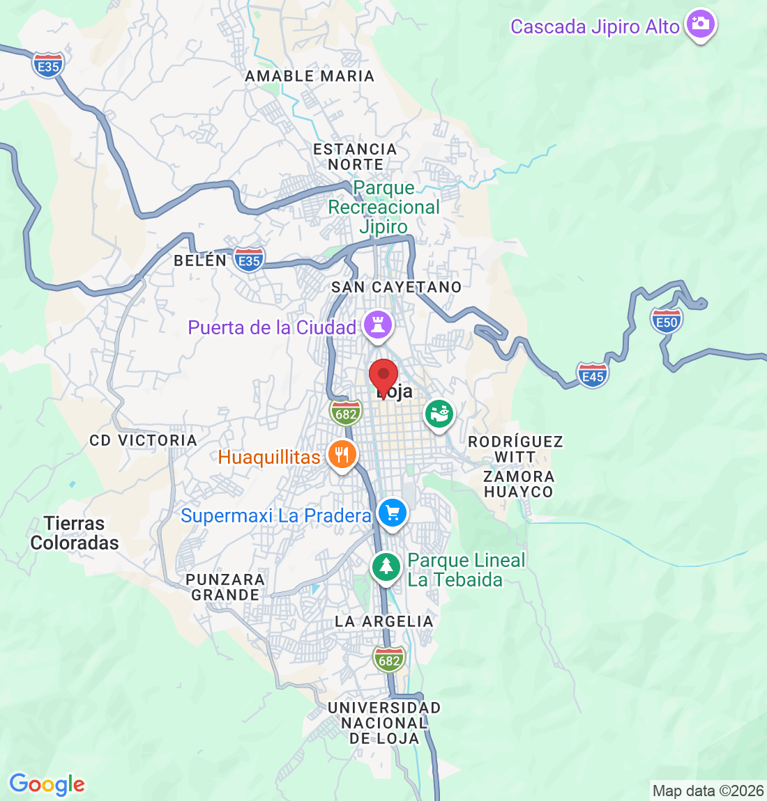 José Antonio Eguiguren y 18 de noviembre, Loja, Ecuador