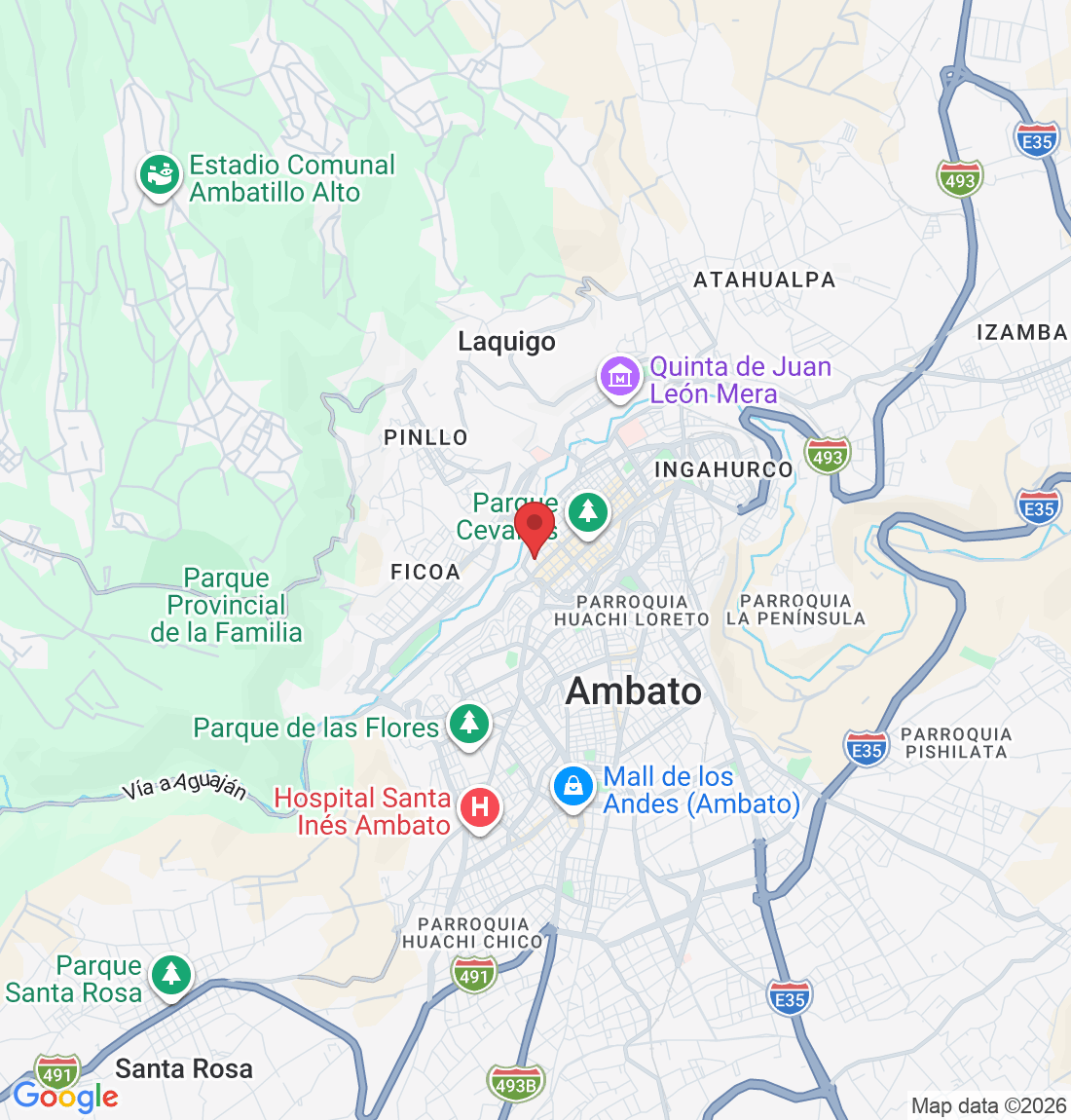 Guayaquil 01-08 y, 180103 Ambato, Ecuador