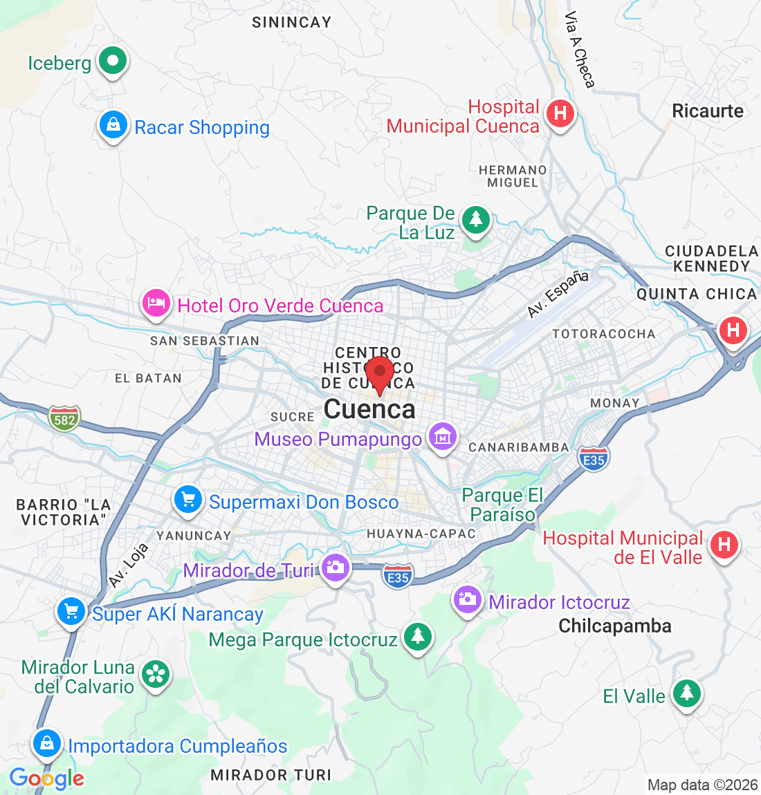 Pdte. Córdova 8-40, 010150 Cuenca, Ecuador