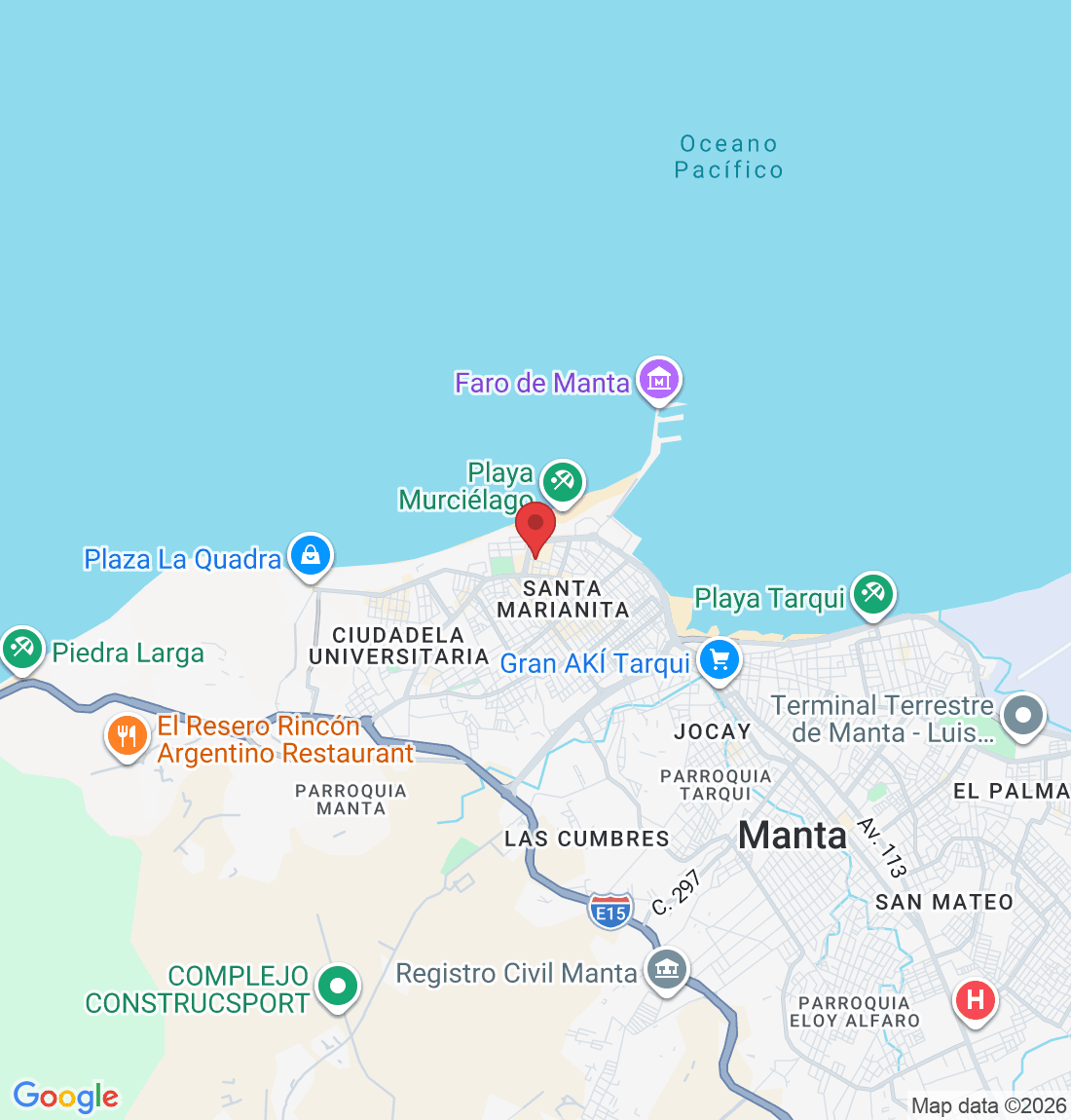 Barrio El Murciélago-Calle22, y y Av Flavio Reyes, 130802 Manta, Ecuador