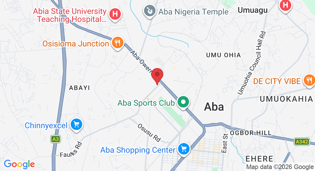 10 Faulks Rd, Aba, 450102, Abia, Nigeria