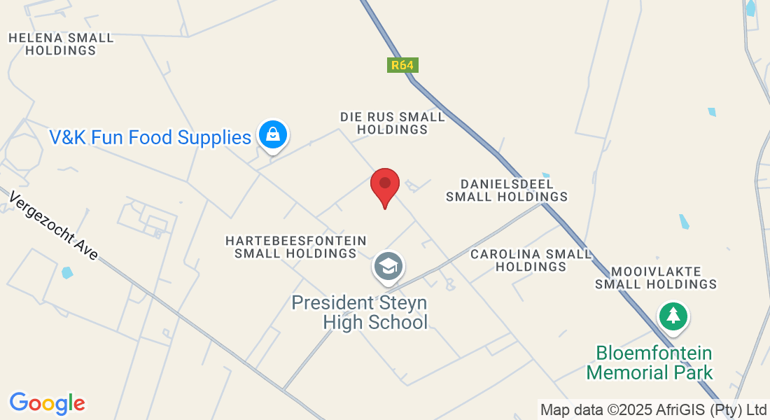 swaneslaan 12, Hartebeesfontein Small Holdings, Bloemfontein, 9301, South Africa