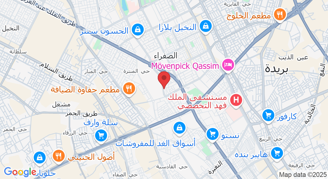 شارع العقيلات، حي المنتزة، بريدة 52381، السعودية