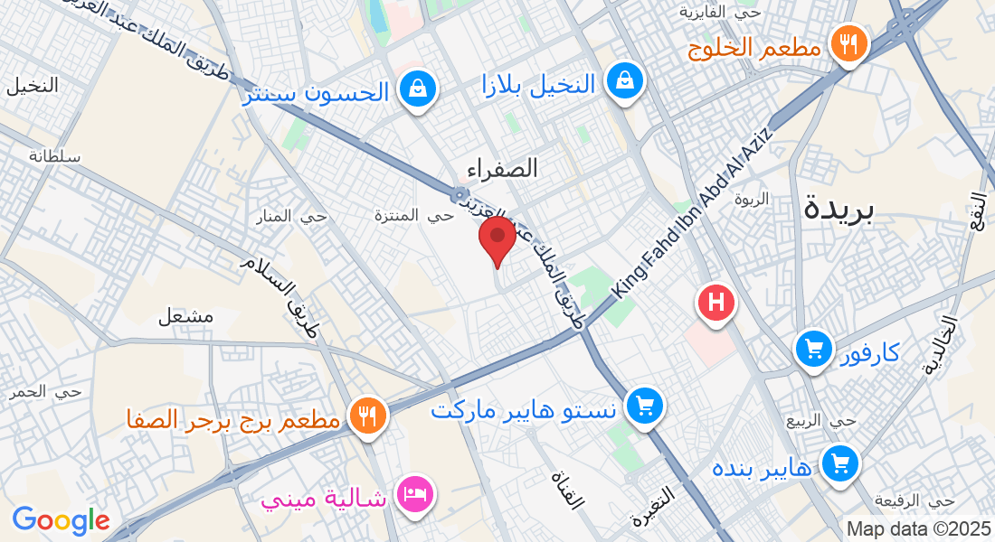 شارع العقيلات، حي المنتزة، بريدة 52381، السعودية