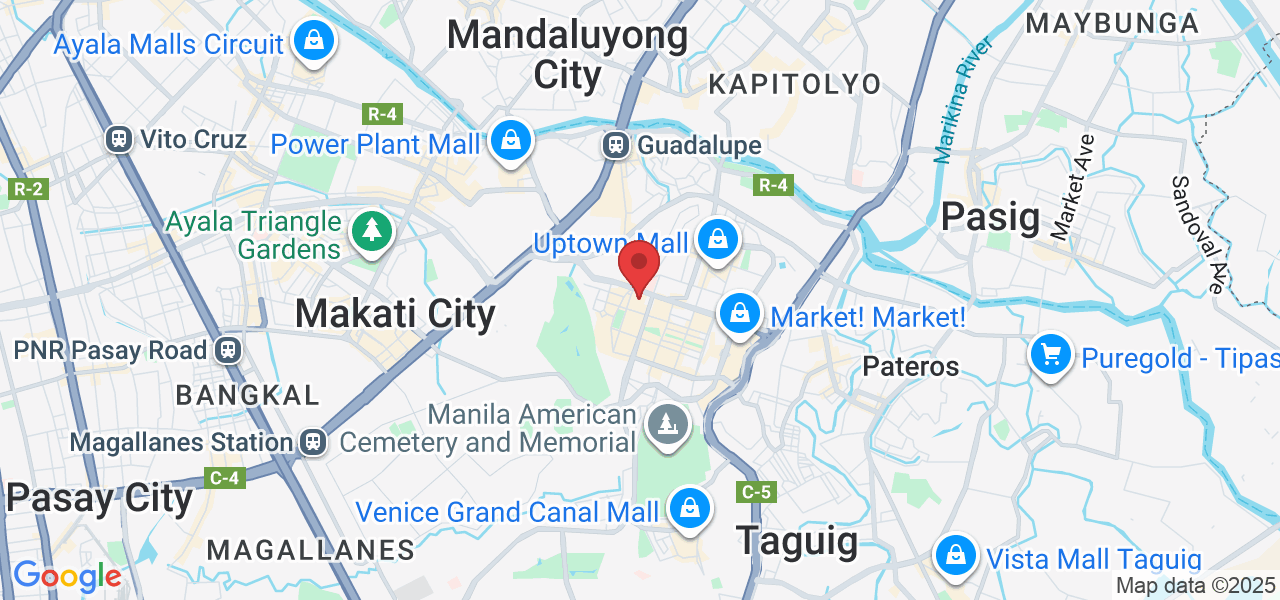 Fort Bonifacio 2nd Level 31st Street corner 4th Ave 31st Street, corner 4th Ave, Taguig, 1630 Metro Manila, Philippines