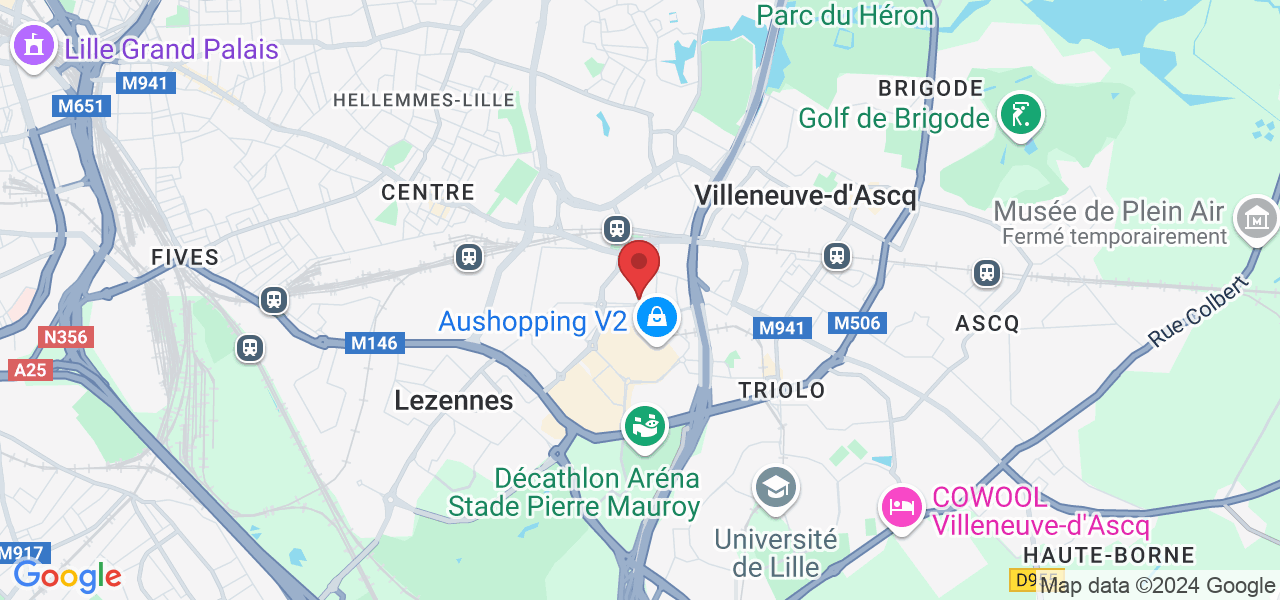 83 Chau. de l'Hôtel de ville, 59650 Villeneuve-d'Ascq, France