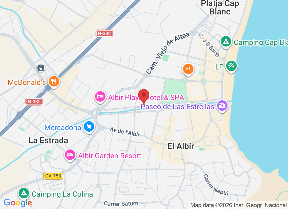 Bulevard dels Musics, 13, Edificio Celio local 2, 03581 L'Albir, Alicante, España