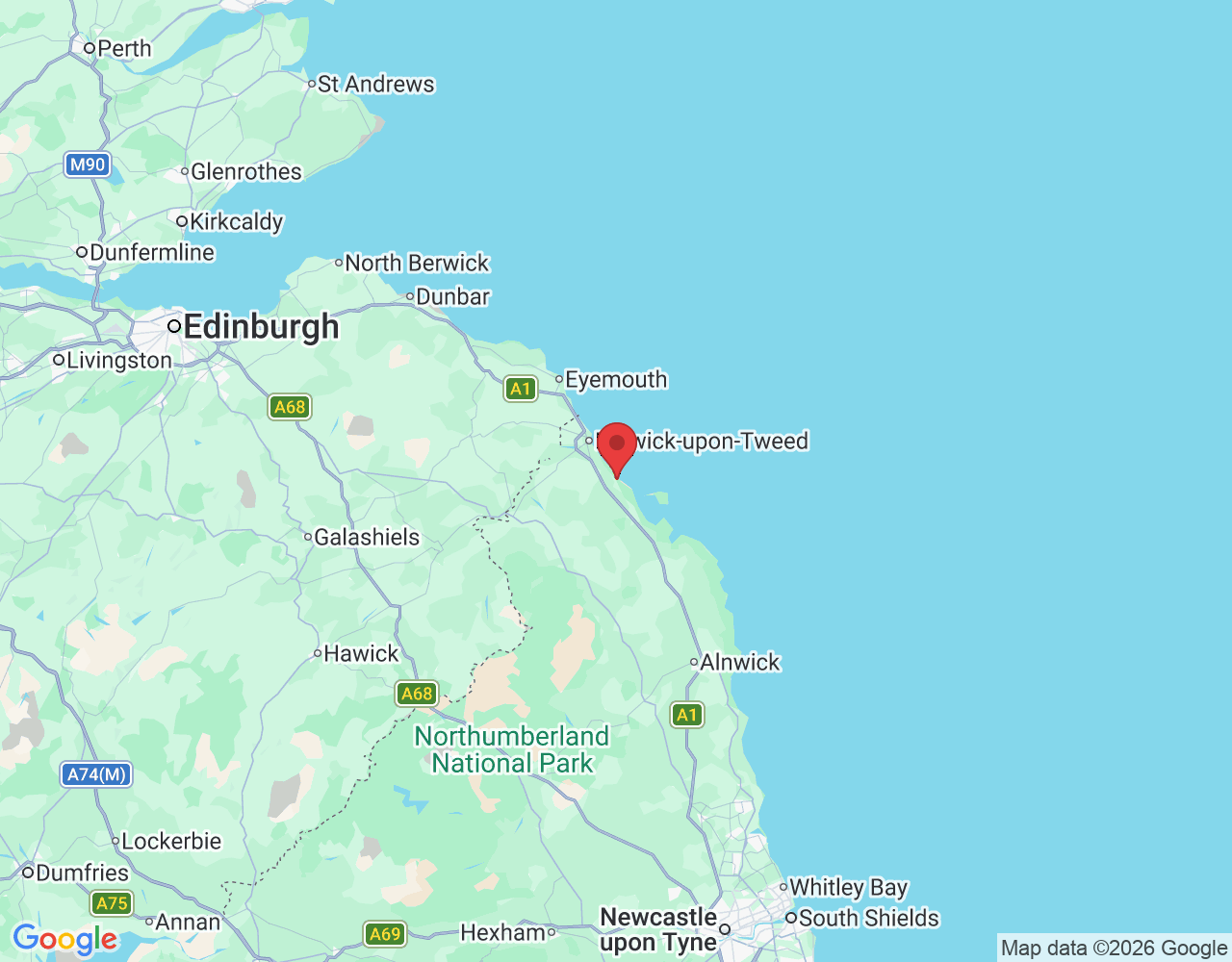 Station Cottages, Goswick, Berwick-upon-Tweed TD15 2RW, UK