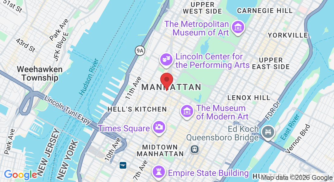 330 W 58th St suite 307, New York, NY 10019, USA