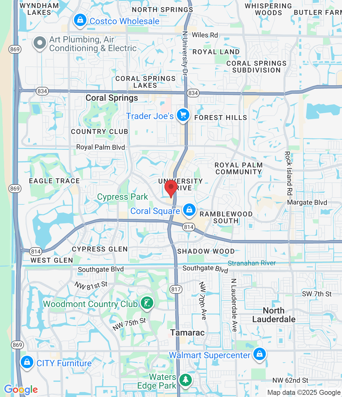 1240 N University Dr, Coral Springs, FL 33071, USA