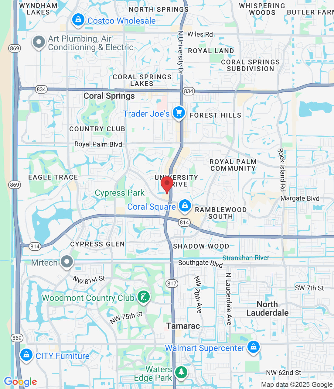 1240 N University Dr, Coral Springs, FL 33071, USA