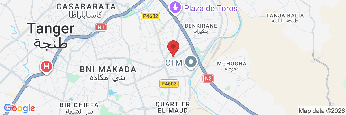 Q633+M27, Rue Ben Bouhout, Tanger 90060, Maroc