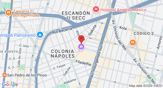 Dakota 95, Nápoles, Benito Juárez, 03810 Ciudad de México, CDMX, Mexico