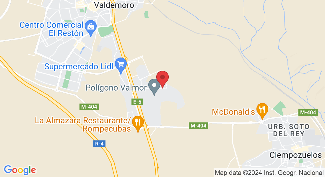 Av. de las Yeseras, 37, 28341 Valdemoro, Madrid, España