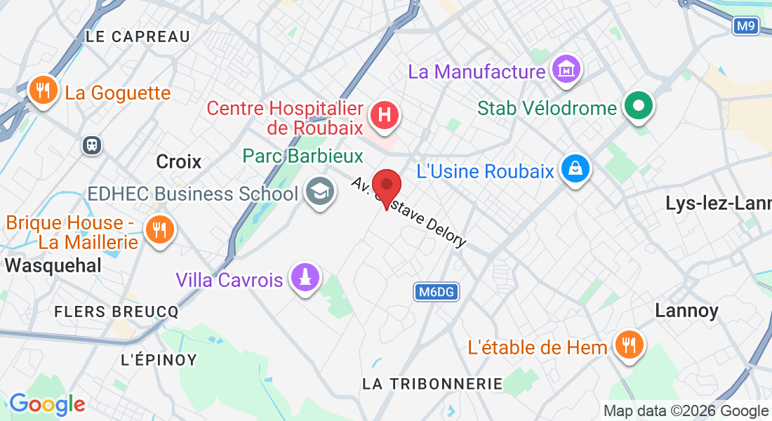 135 Rue Edouard Vaillant, 59100 Roubaix, France