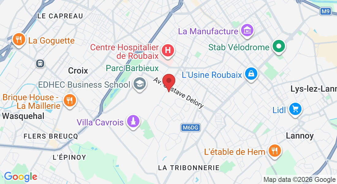 135 Rue Edouard Vaillant, 59100 Roubaix, France
