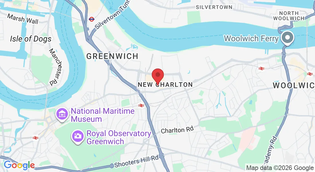BFT Greenwich Studio Location Map