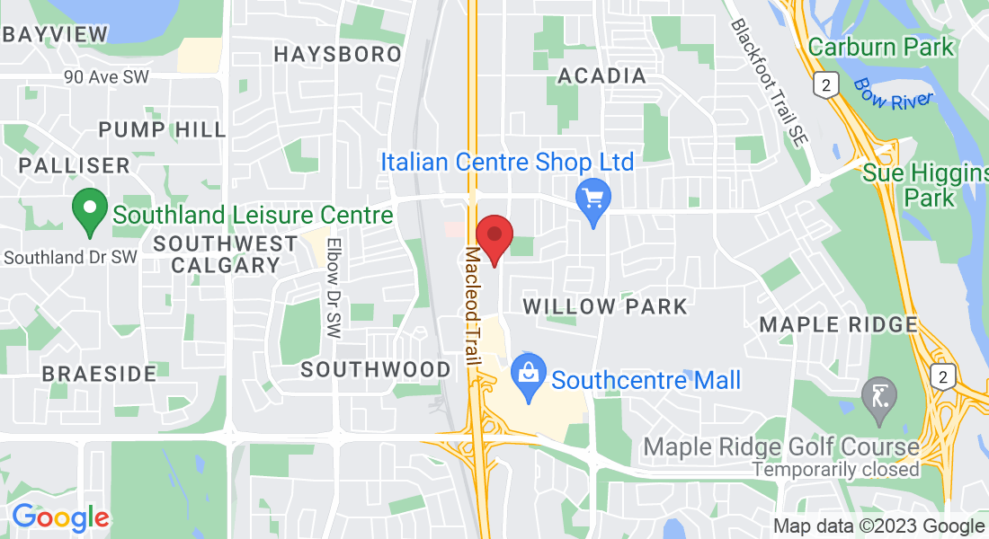 Willow Park Center, 2nd Floor, Sorvisto Boardroom, 10325 Bonaventure Dr SE, Calgary, AB T2J 7E4, Canada