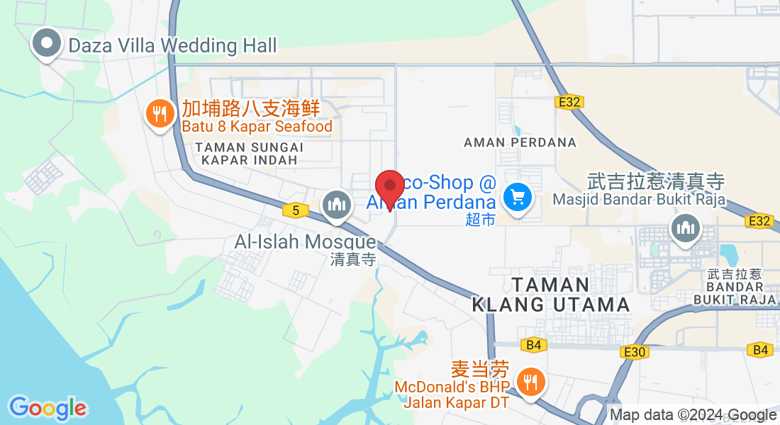 Jalan Wawasan 4/Ku7, Sungai Kapar Indah Industrial Park, 42200 Kapar, Selangor, 马来西亚
