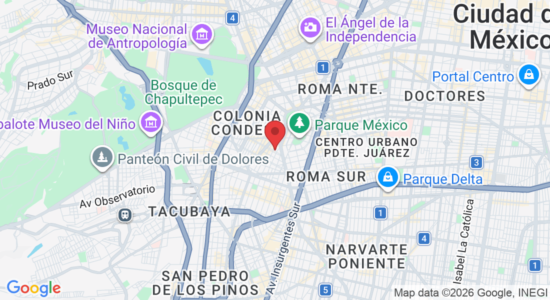 Campeche 351, Hipódromo, Cuauhtémoc, 06100 Ciudad de México, CDMX, México