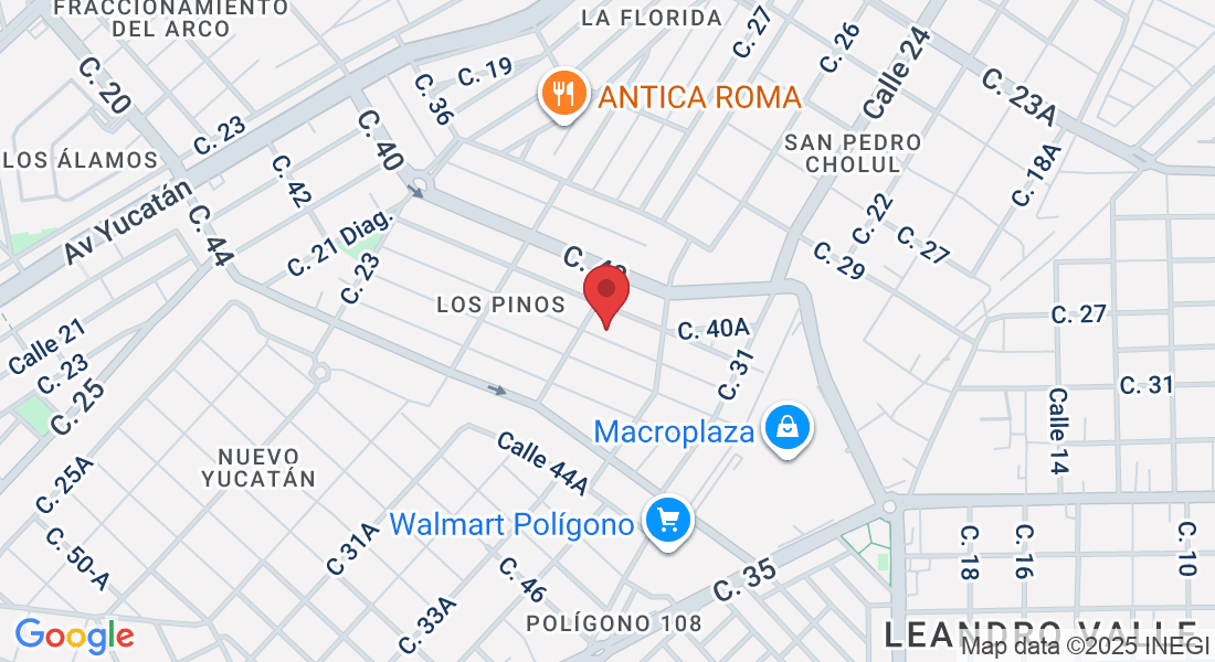 C. 40ᴮ 517, Los Pinos, 97138 Mérida, Yuc., México