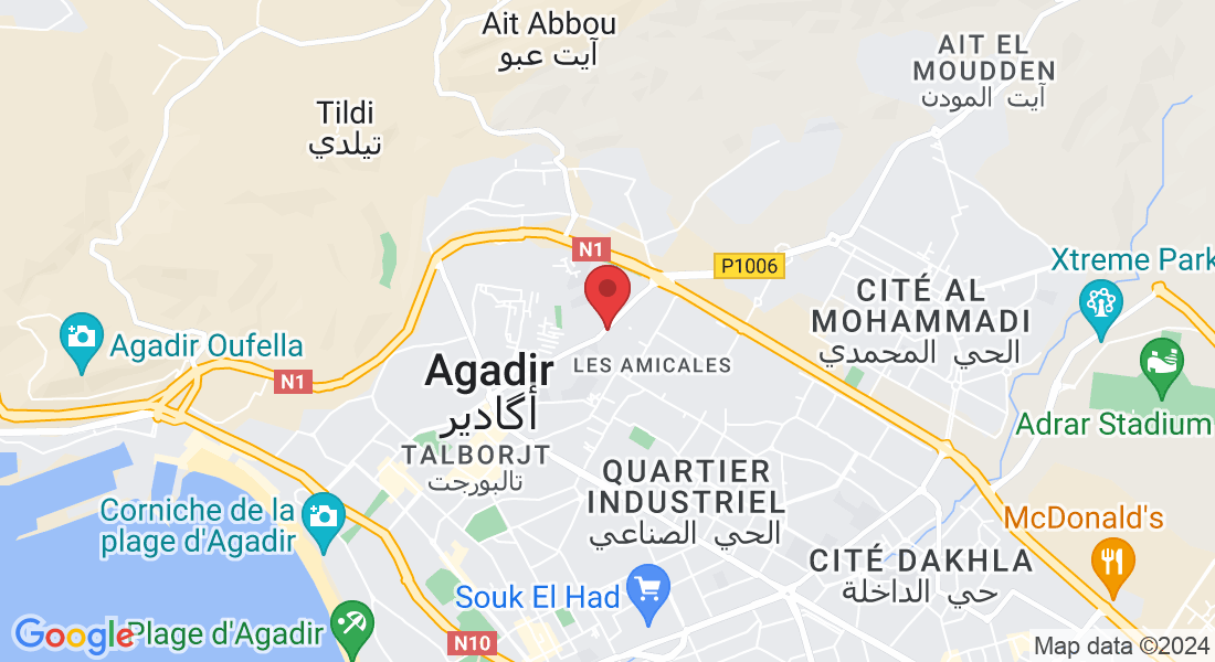 108 Av. Des Forces Armees Royales, Agadir 80000, Morocco