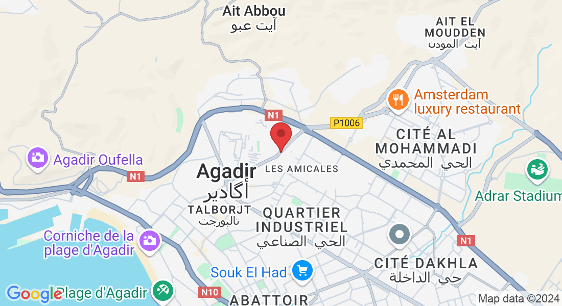 108 Av. Des Forces Armees Royales, Agadir 80000, Morocco