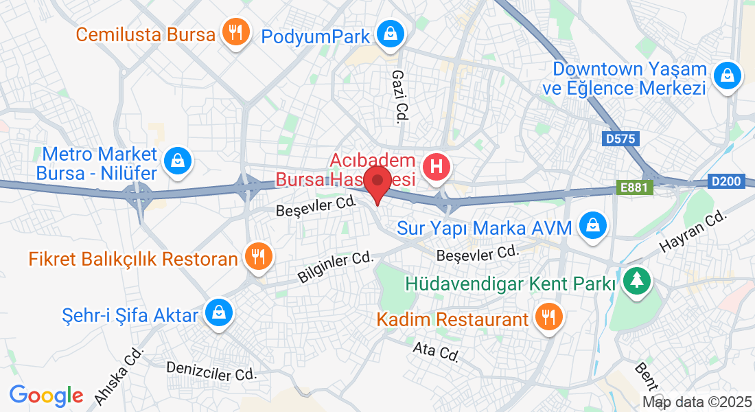 Beşevler, 16000 Ni̇lüfer/Bursa, Türkiye