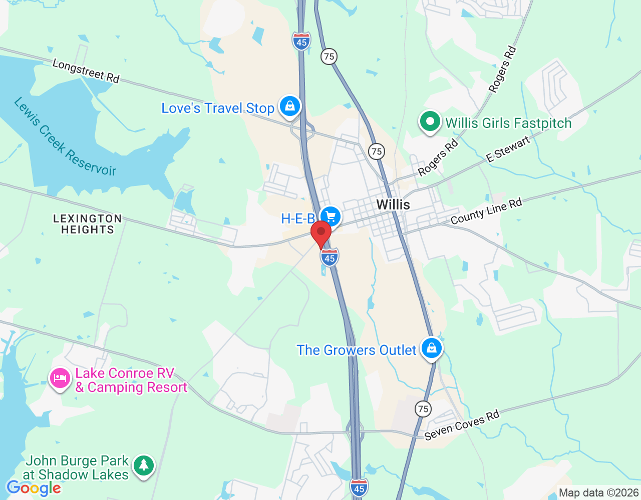 12331 Interstate 45 N suite 200, Willis, TX 77318, USA