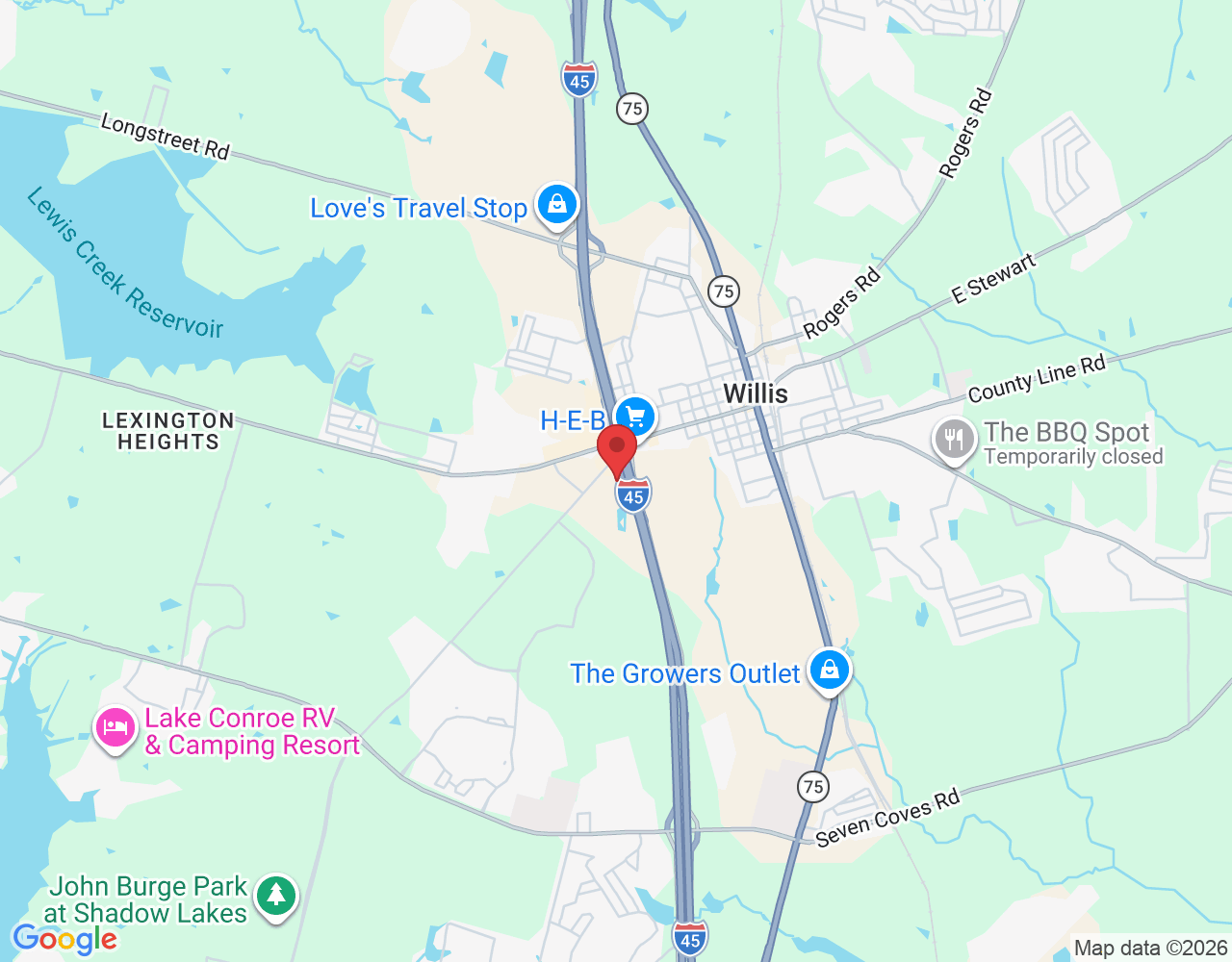 12331 Interstate 45 N suite 200, Willis, TX 77318, USA