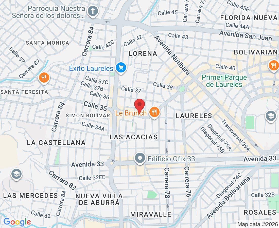 Cl. 35 #80-42, Laureles - Estadio, Medellín, Laureles, Medellín, Antioquia, Colombia