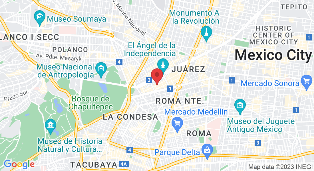 Praga 31, Juárez, Cuauhtémoc, 06600 Ciudad de México, CDMX, Mexico