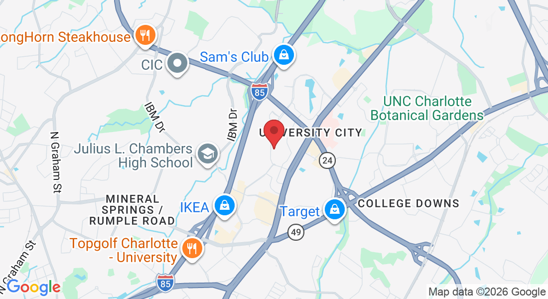 416 McCullough Dr Suite 120, Charlotte, NC 28262, USA