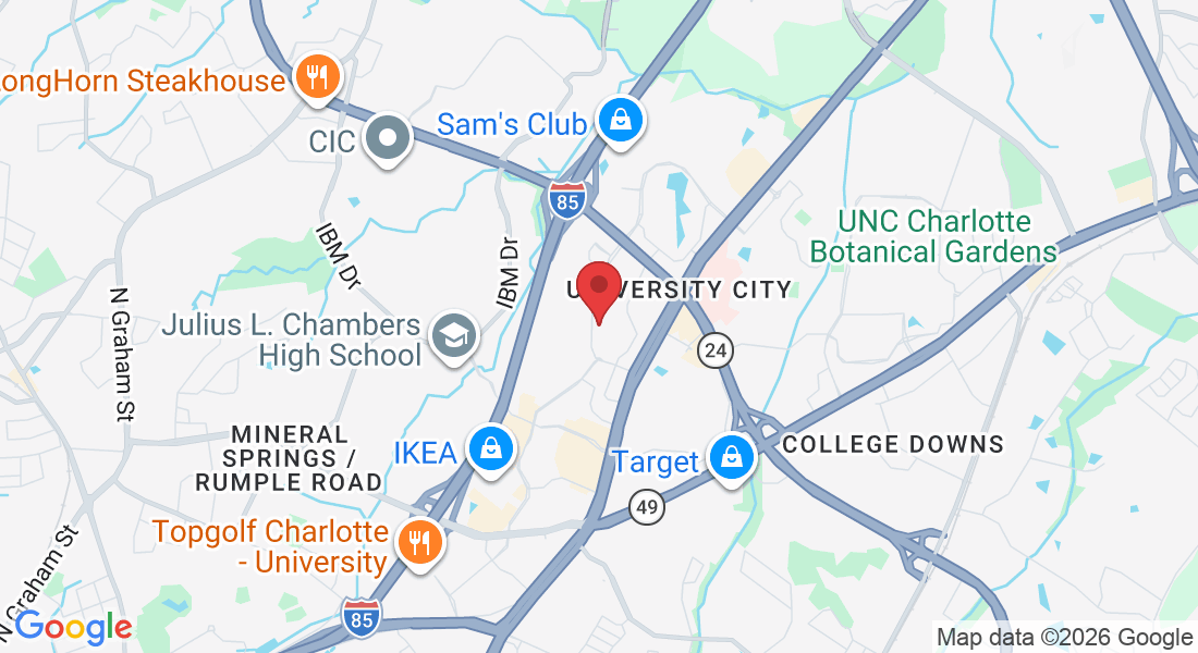 416 McCullough Dr Suite 120, Charlotte, NC 28262, USA