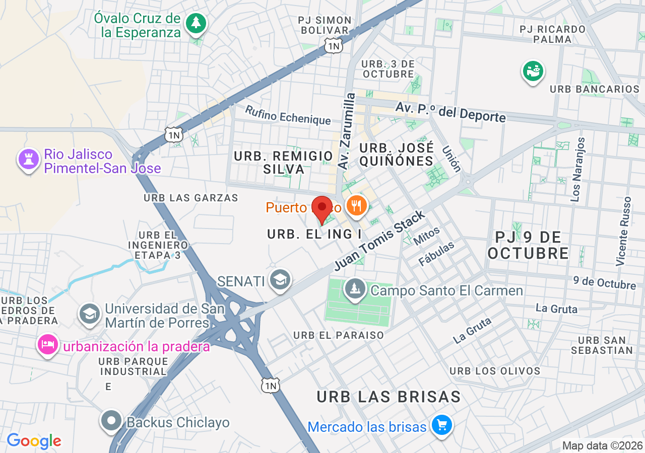 Urb. El Ing I, Chiclayo 14011, Perú