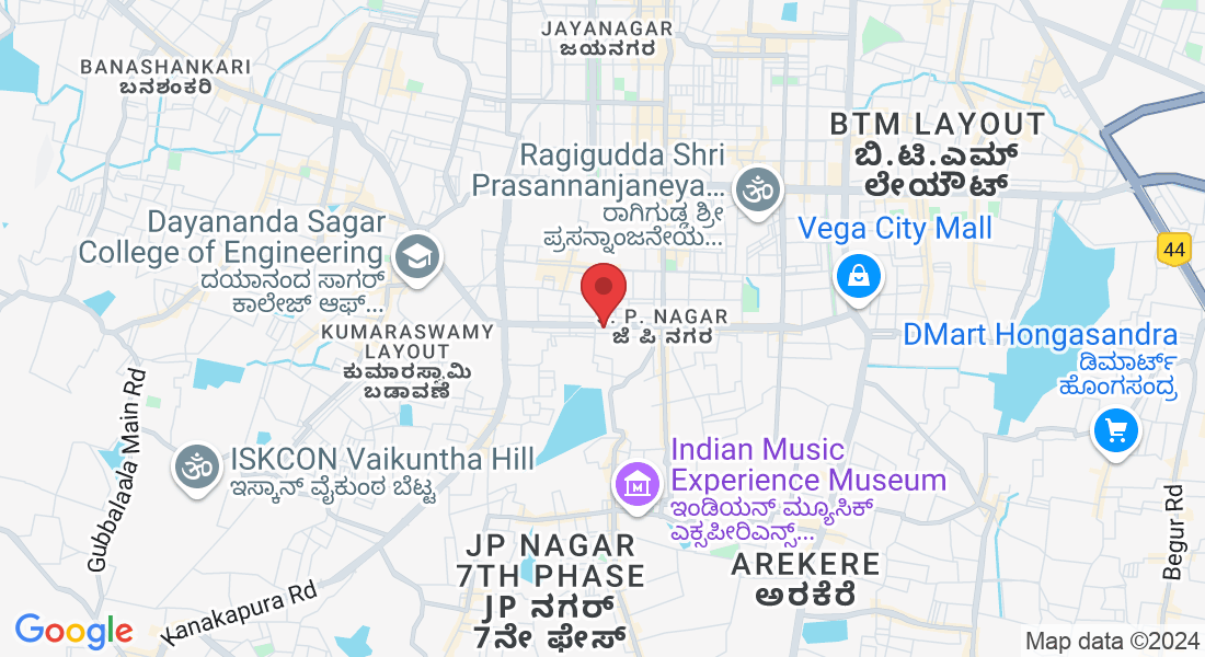 6th phase, 2, 15th Cross Rd, 6th Phase, KR Layout, JP Nagar Phase 6, J. P. Nagar, Bengaluru, Karnataka 560078, India