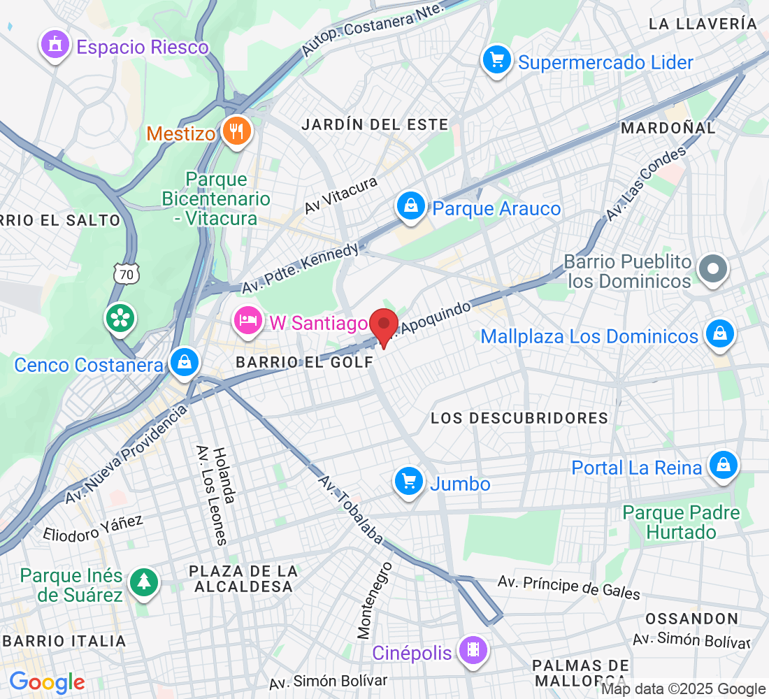 Félix de Amesti 124, 7580124 Las Condes, Región Metropolitana, Chile