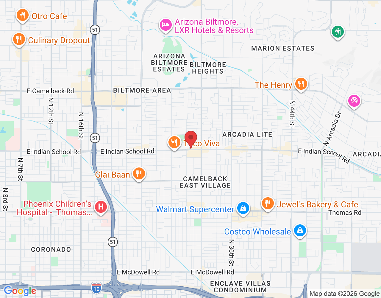 3102 E Indian School Rd, Phoenix, AZ 85016, USA