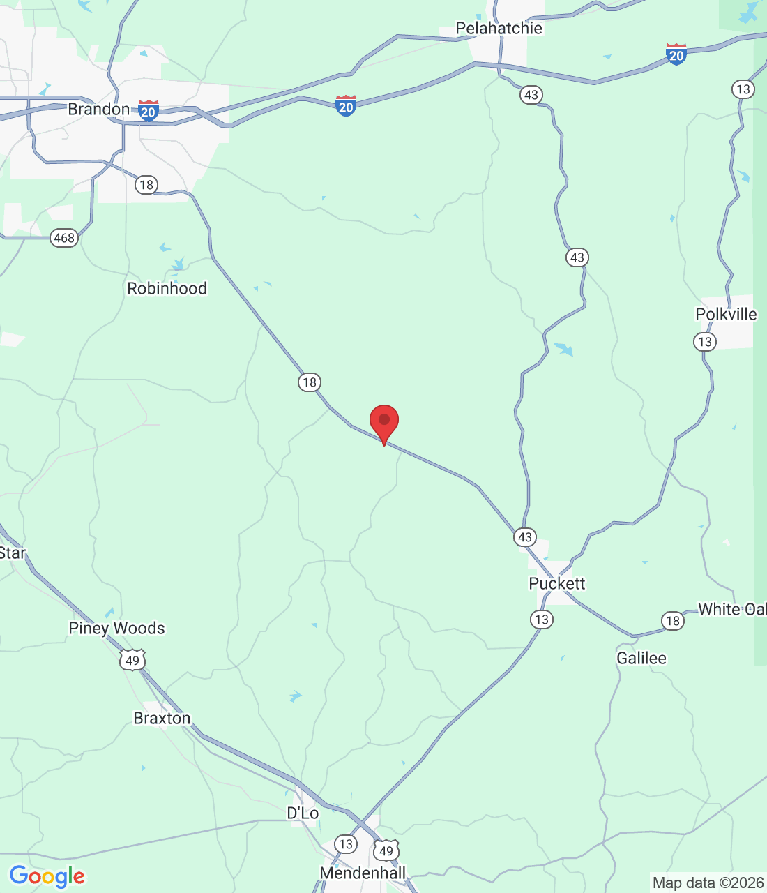 5150 MS-18, Brandon, MS 39042, USA