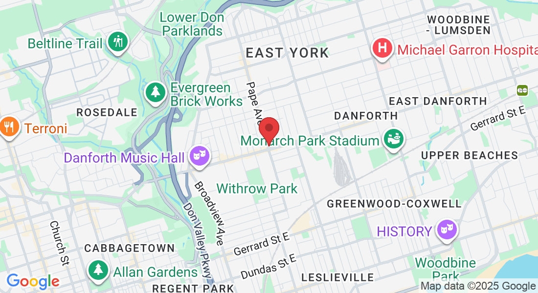 719 Pape Ave, Toronto, ON M4K 3S8, Canadá